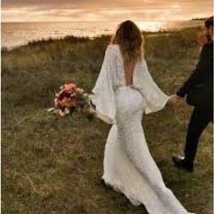 ASOS Ciara Sequined Long Sleeve Dress